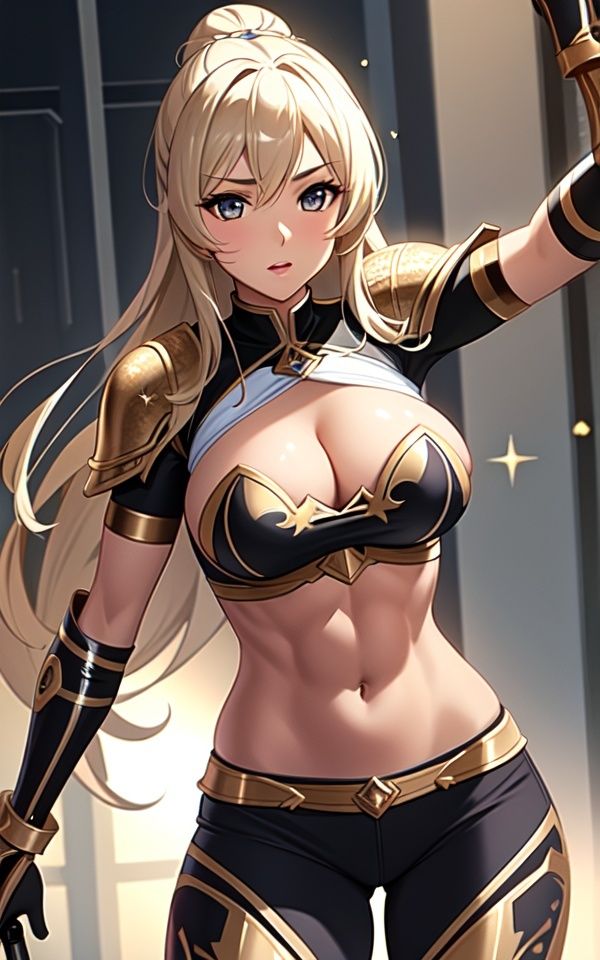 女戦士の淫らな姿