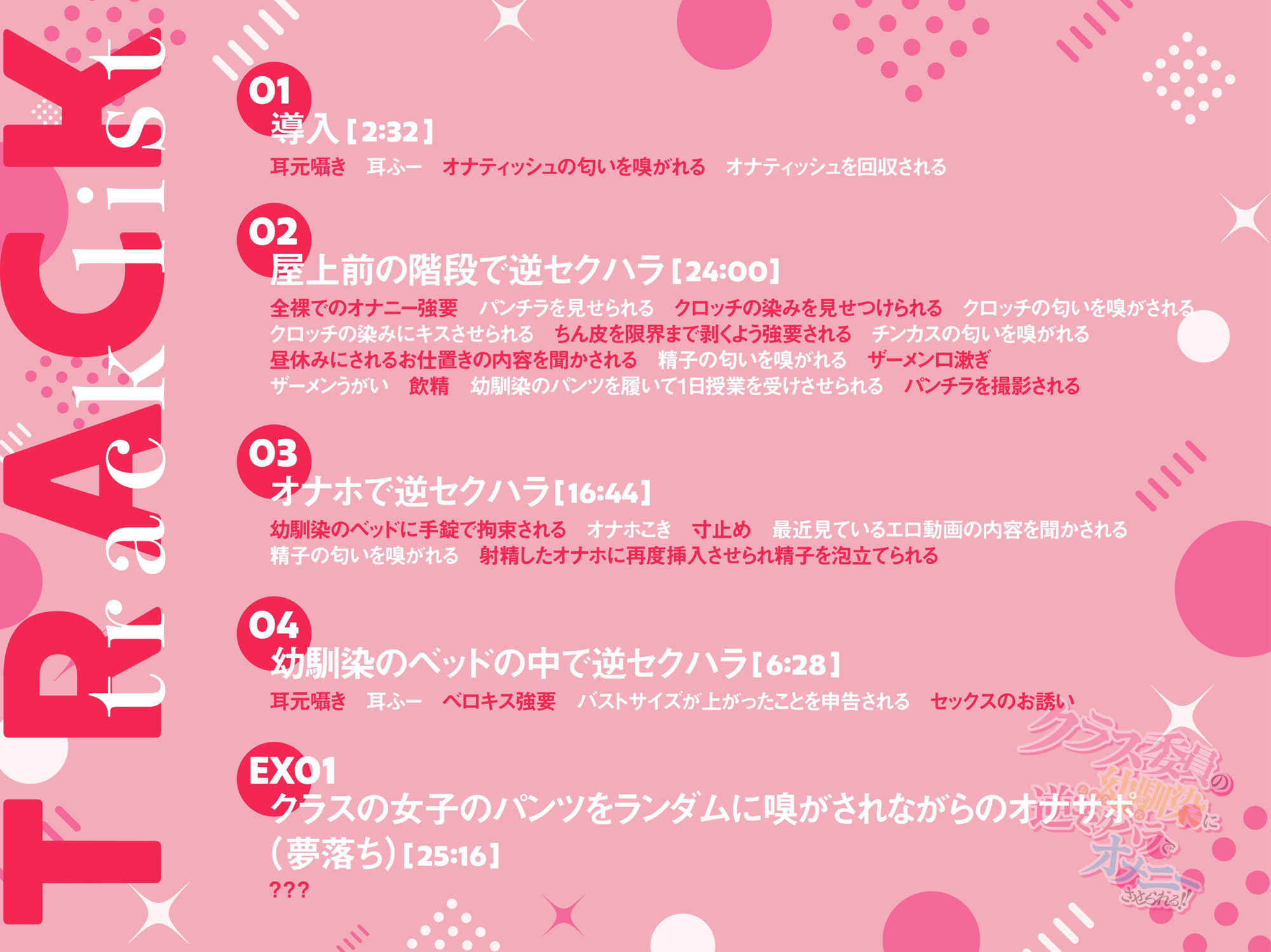 【ソフトマゾ向け】クラス委員の幼馴染に逆セクハラでオナニーさせられる！！【CV:藍沢夏癒】