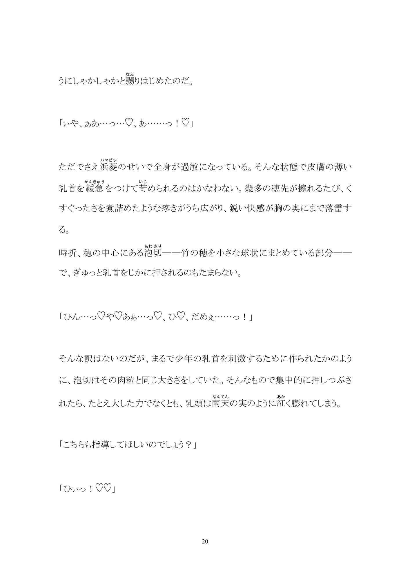 少年鑑賞茶会ー杜（もり）の奥の淫靡な庵ー