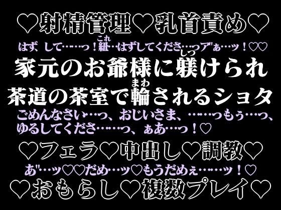 少年鑑賞茶会ー杜（もり）の奥の淫靡な庵ー