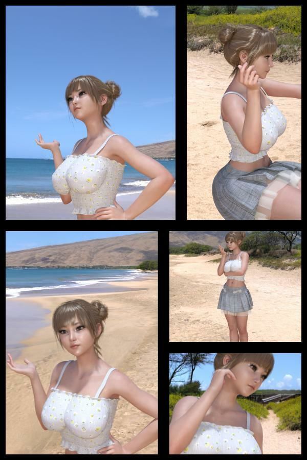 【▲100】『理想の彼女を3DCGで作ります』から生まれた、バーチャルアイドル写真集:Megu_10