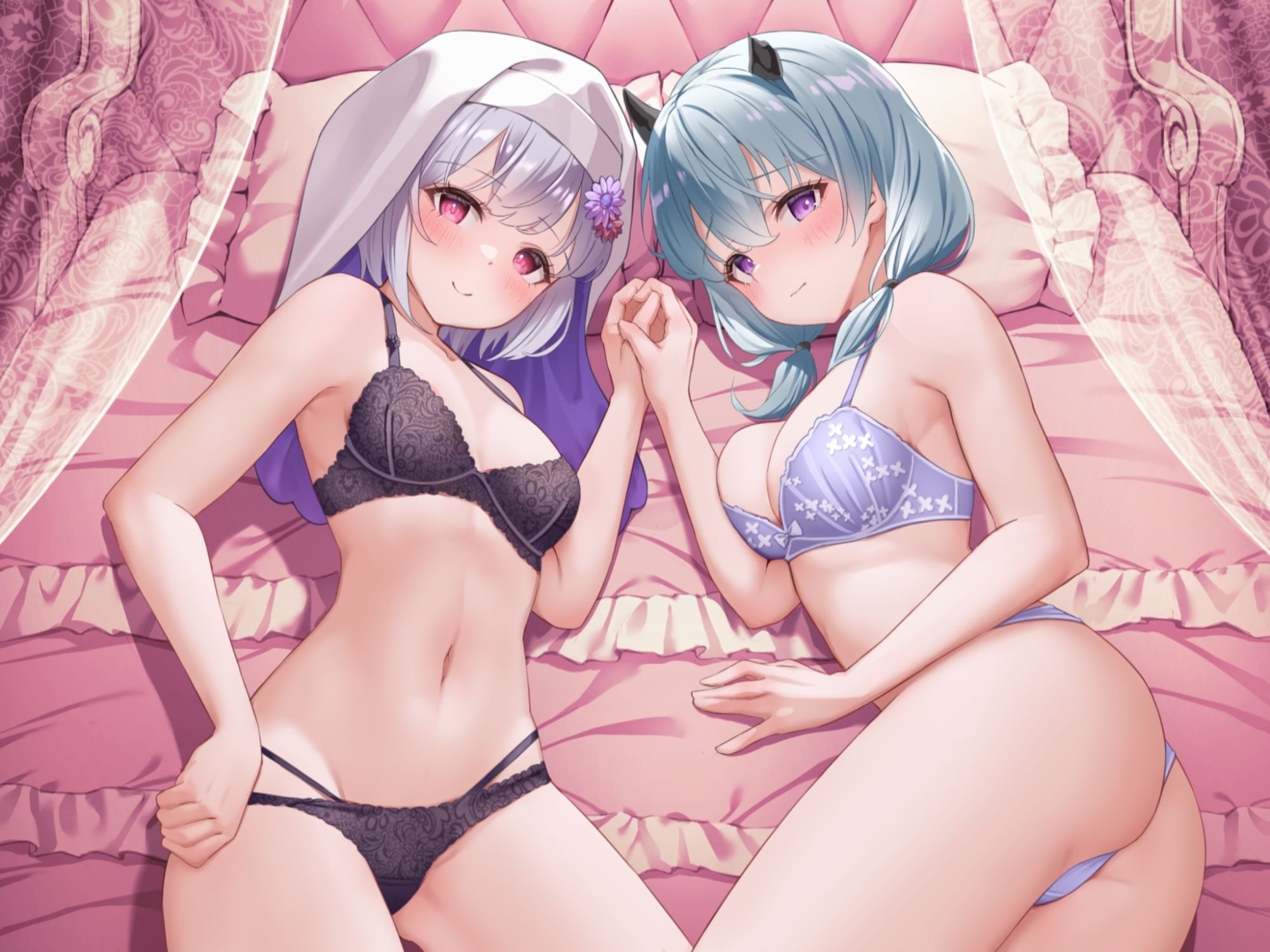 【オナニー実演】フェリシア・ライフ×天水ライラ百合コラボ〜こんなに清楚で可愛いフェーリちゃんが信者の皆様と乱交しているわけがない〜