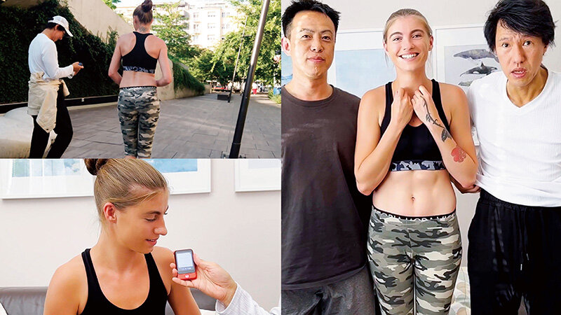 世界共通のBody Language ランニング中の健康的美女を翻訳機のみでガチナンパ!彼氏無しの欲求不満な金髪女が狂乱するザーメンまみれ3PSEX!
