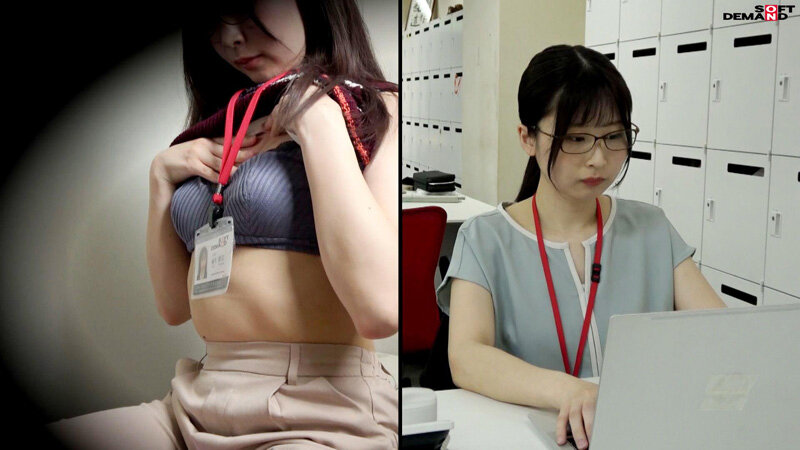 SOD女子社員 7名 業務時間内声ガマン大胆オナニー報告2 仕事中＆オナニー中のギャップ 2画面見比べておシコり下さい