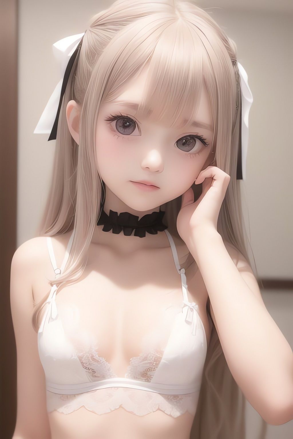 純白の美少女AIイラスト集リアル7
