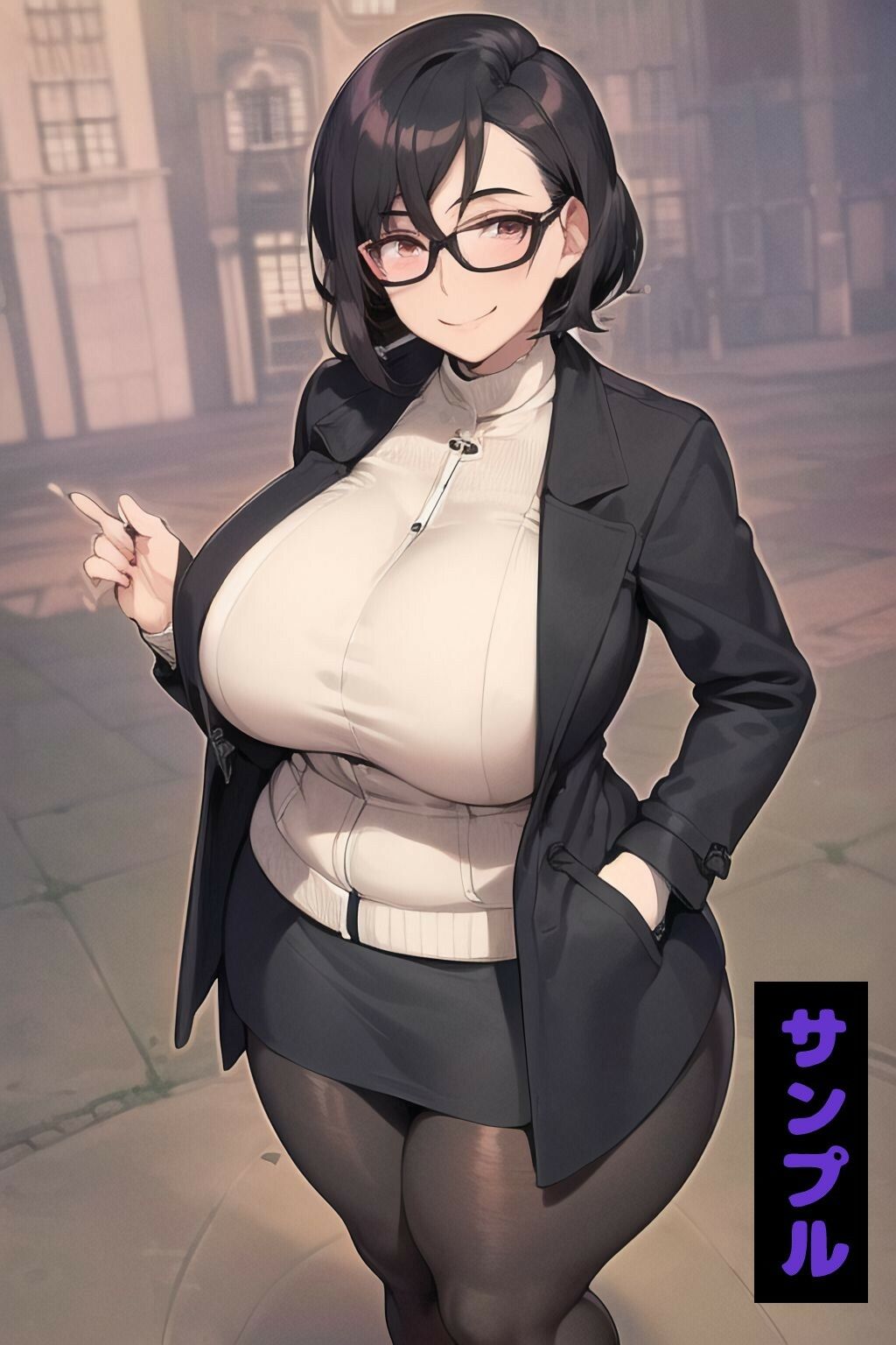 【500枚】爆乳ママに公然露出させたら発情して大変なことになった