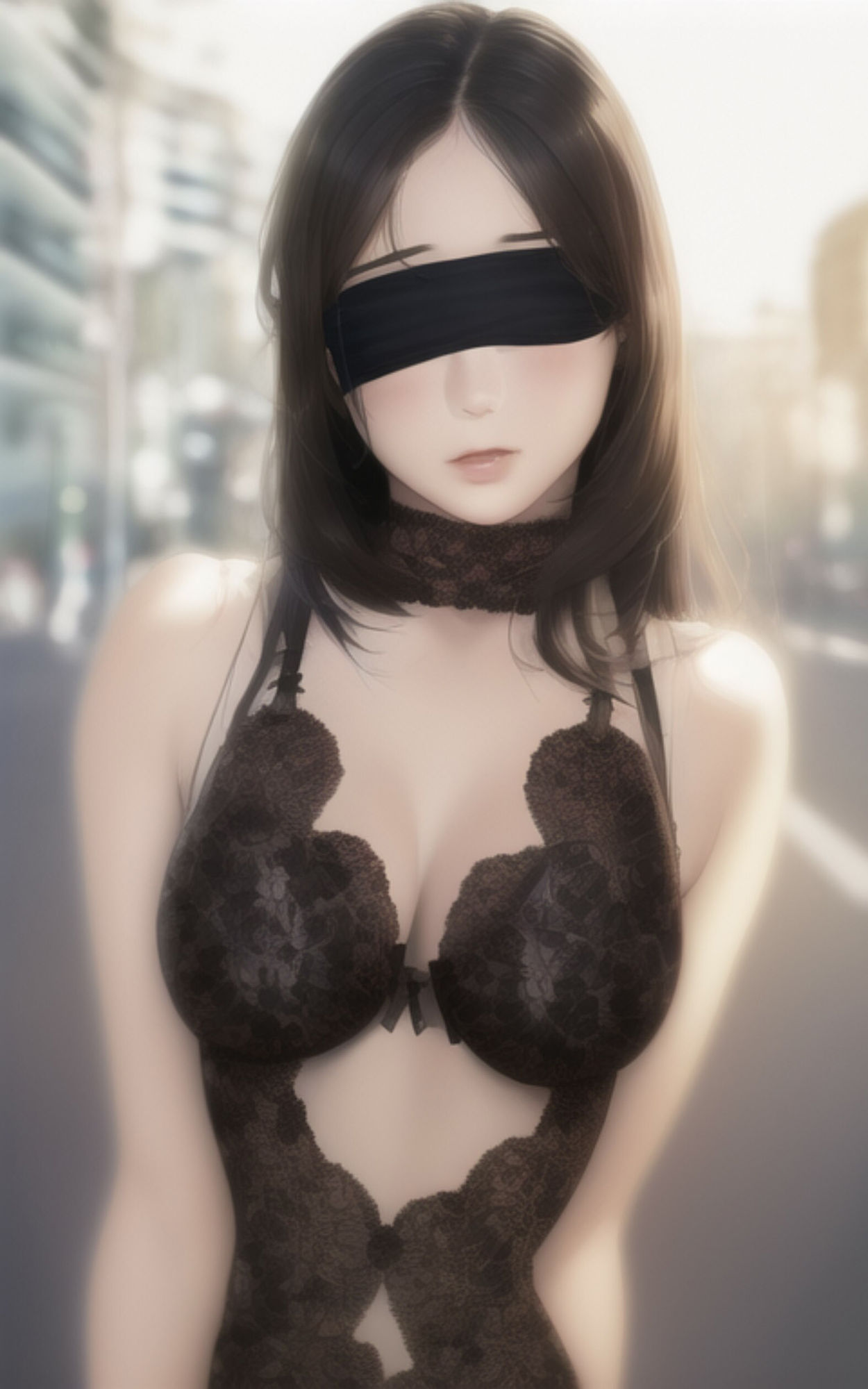 AI Fetich Album ＃5 目隠し【AIグラビア写真集】