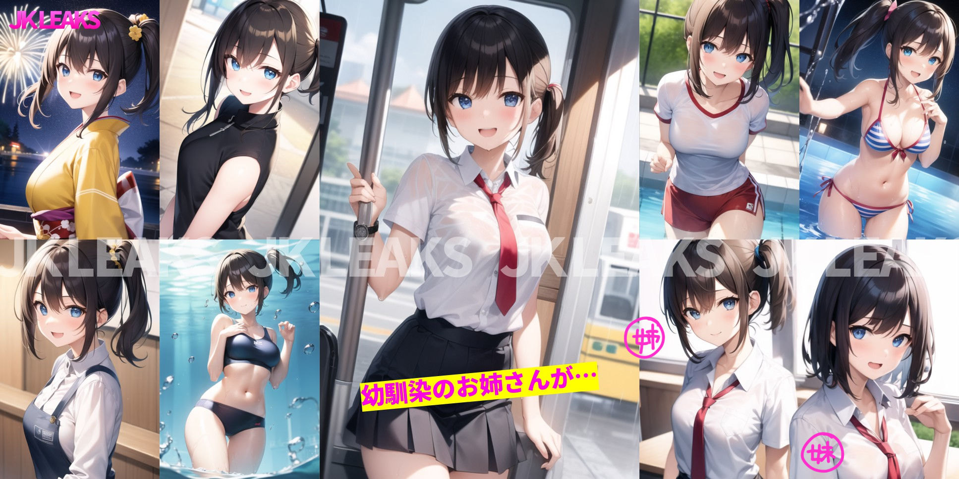 JK LEAKS 4 - 幼馴染の姉(次女)編 -【おまけアニメ付】