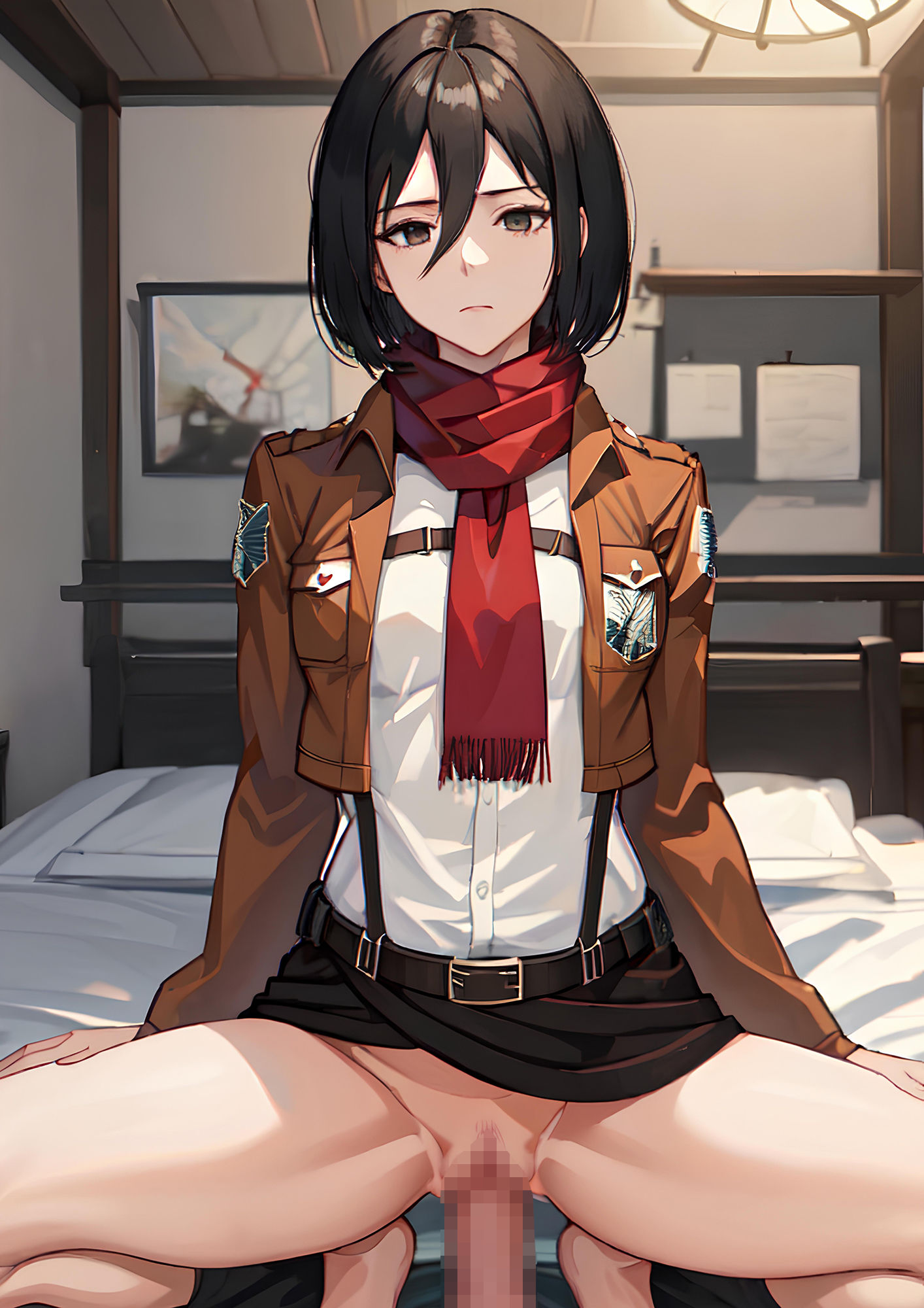 筋肉質な彼女 なぜかマフラーに固執する