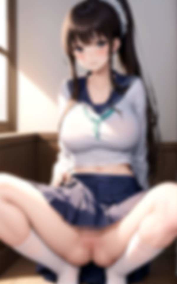 デカ乳のあの子と・・・ 見せつけ・マンすじくっきり・放課後の秘密