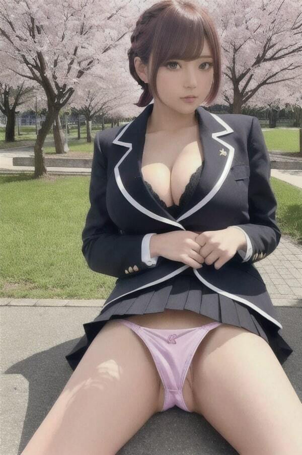 街角美少女図鑑Vol.1〜桜の下でエッチな撮影会〜