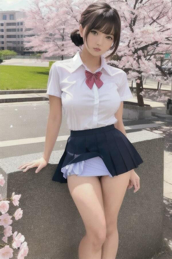 街角美少女図鑑総集編〜桜の下でエッチな撮影会〜