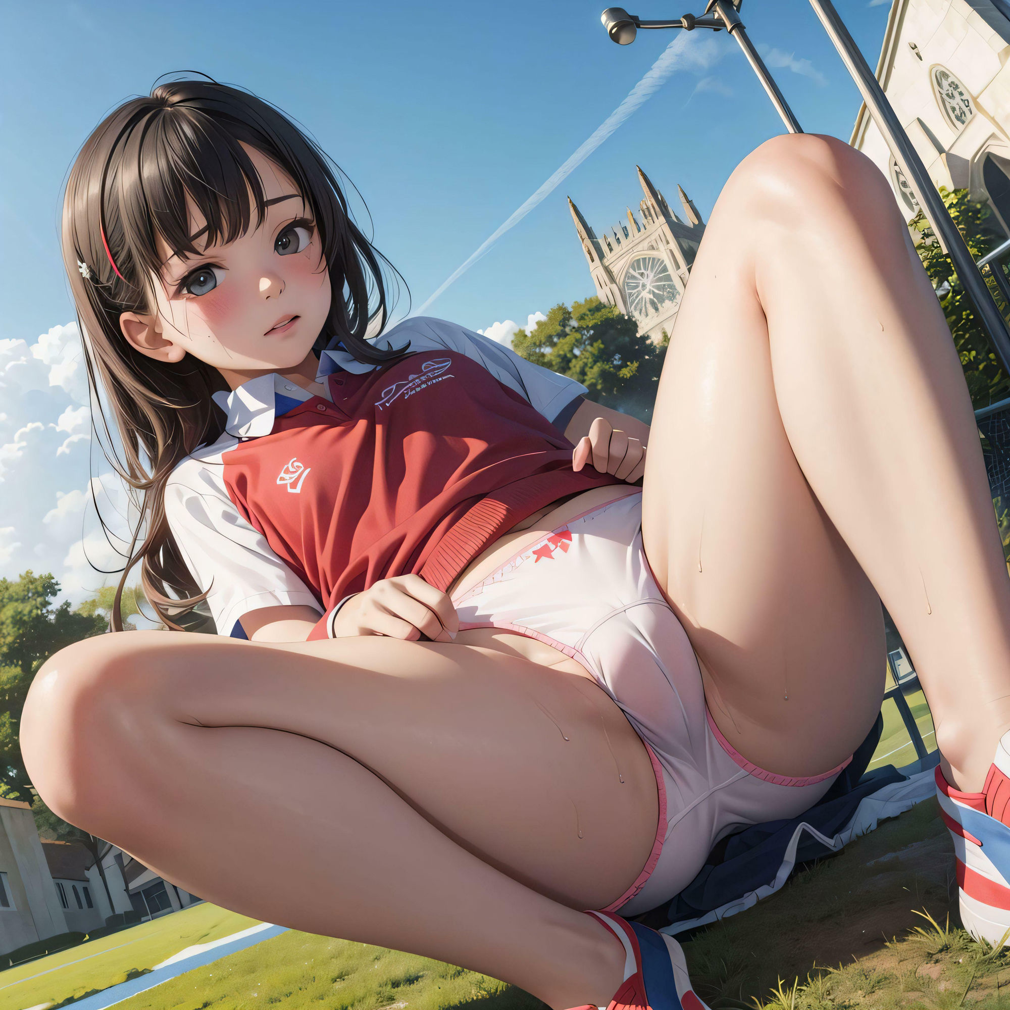 汗だく少女のむれむれパンツ