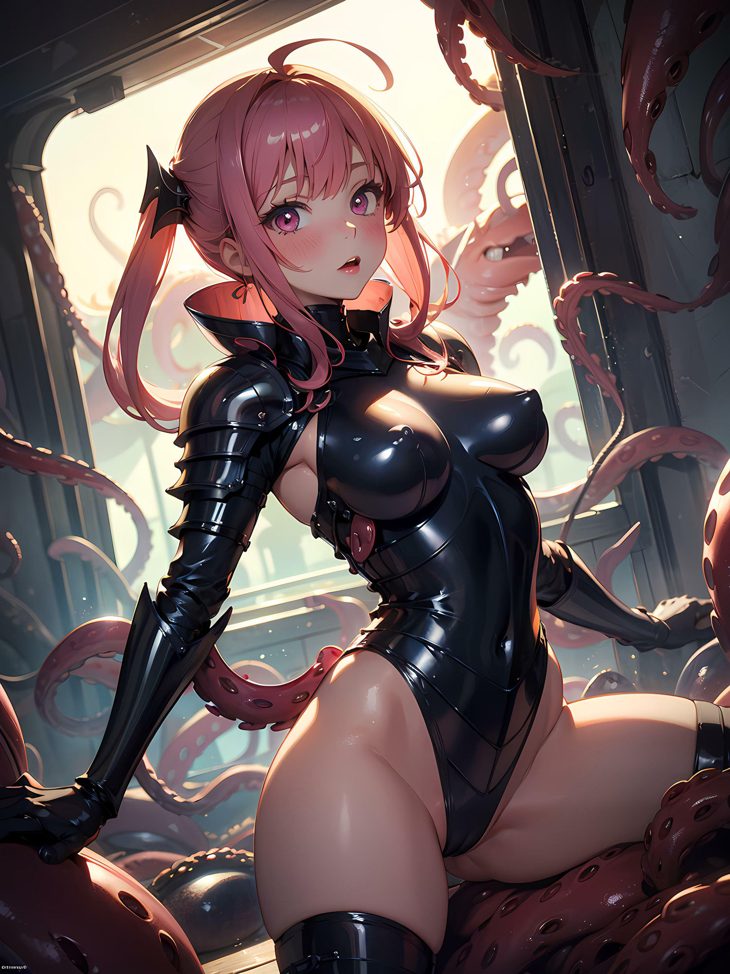 触手に犯●れる女の子