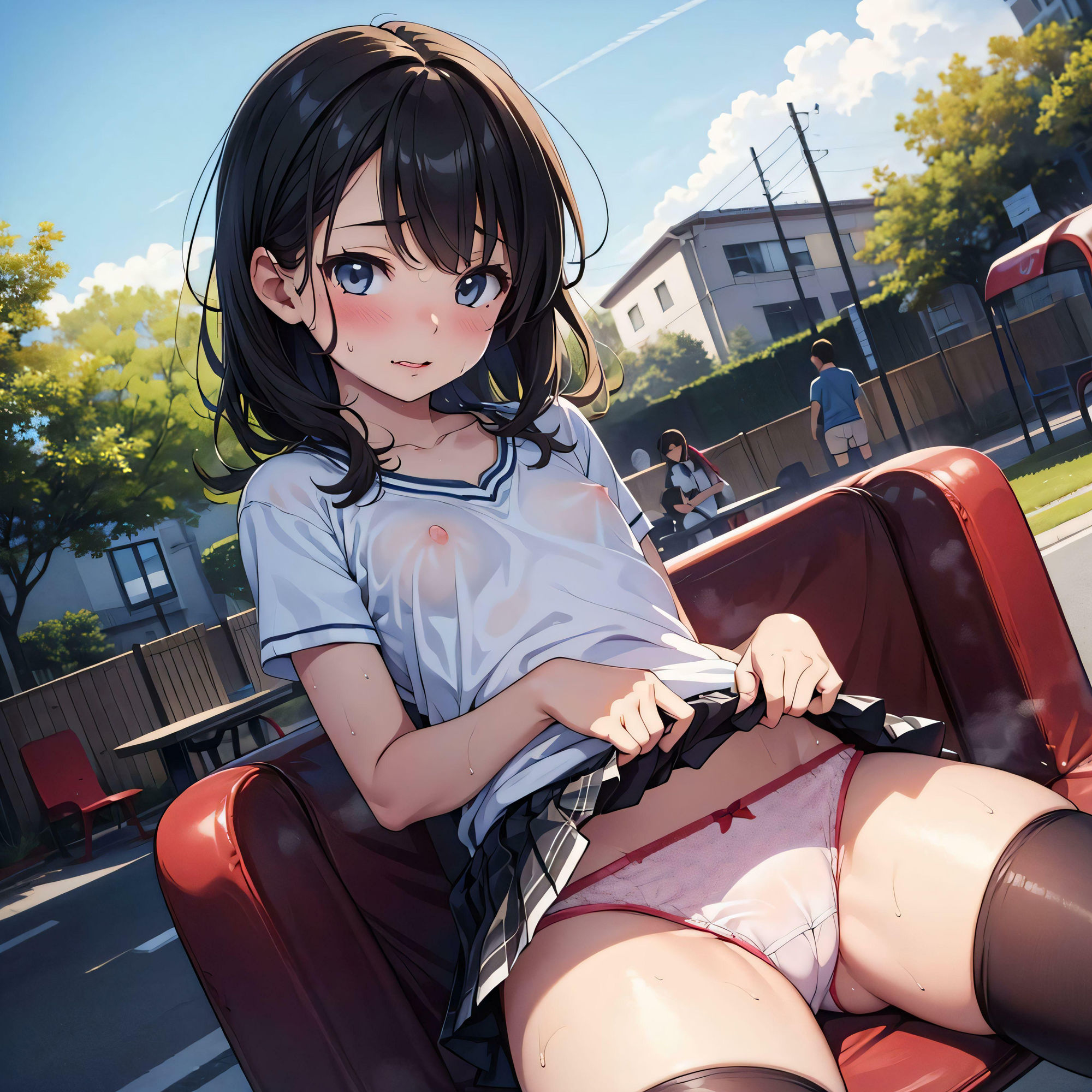 知的少女の綿ぱんつ