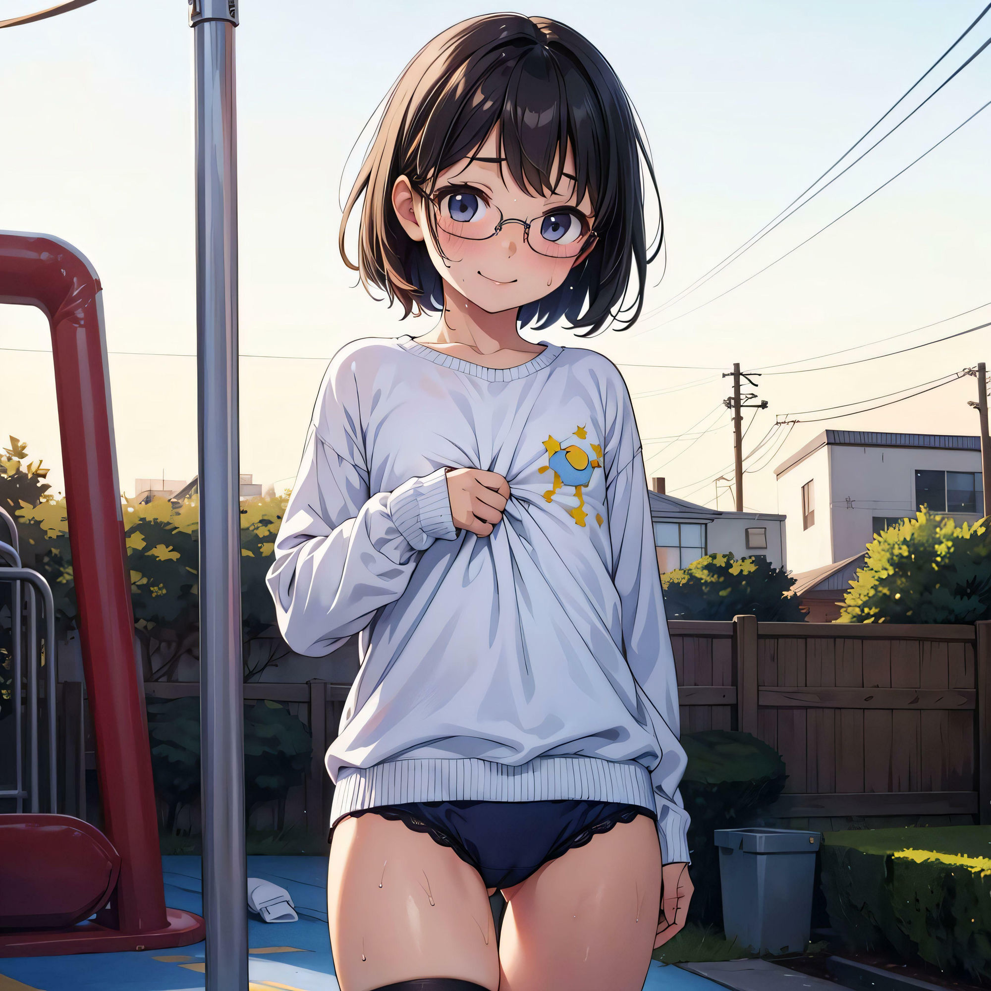 こっそりぱんつ図書委員長