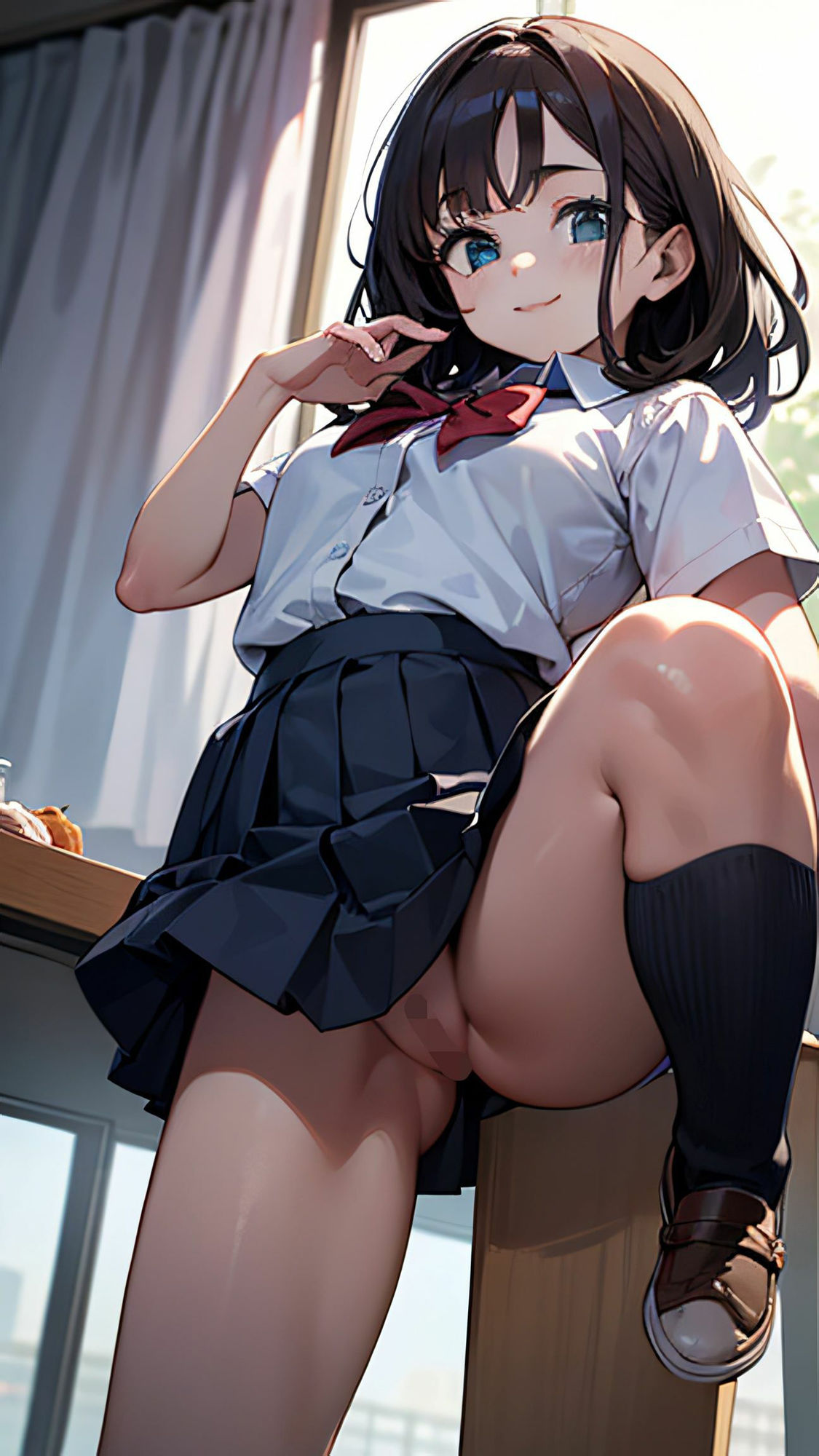 美少女たちのノーパン鑑賞会！ イラスト版