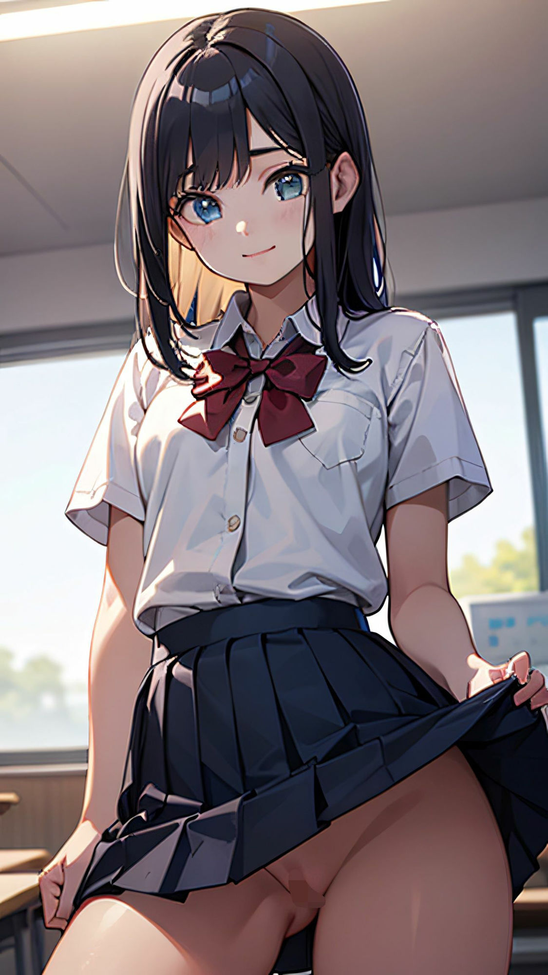 美少女たちのノーパン鑑賞会！ イラスト版