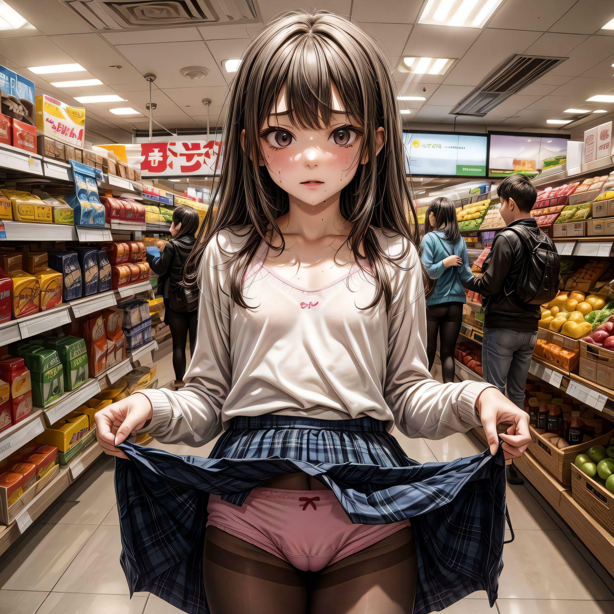 スーパーにいるひよこぱんつ