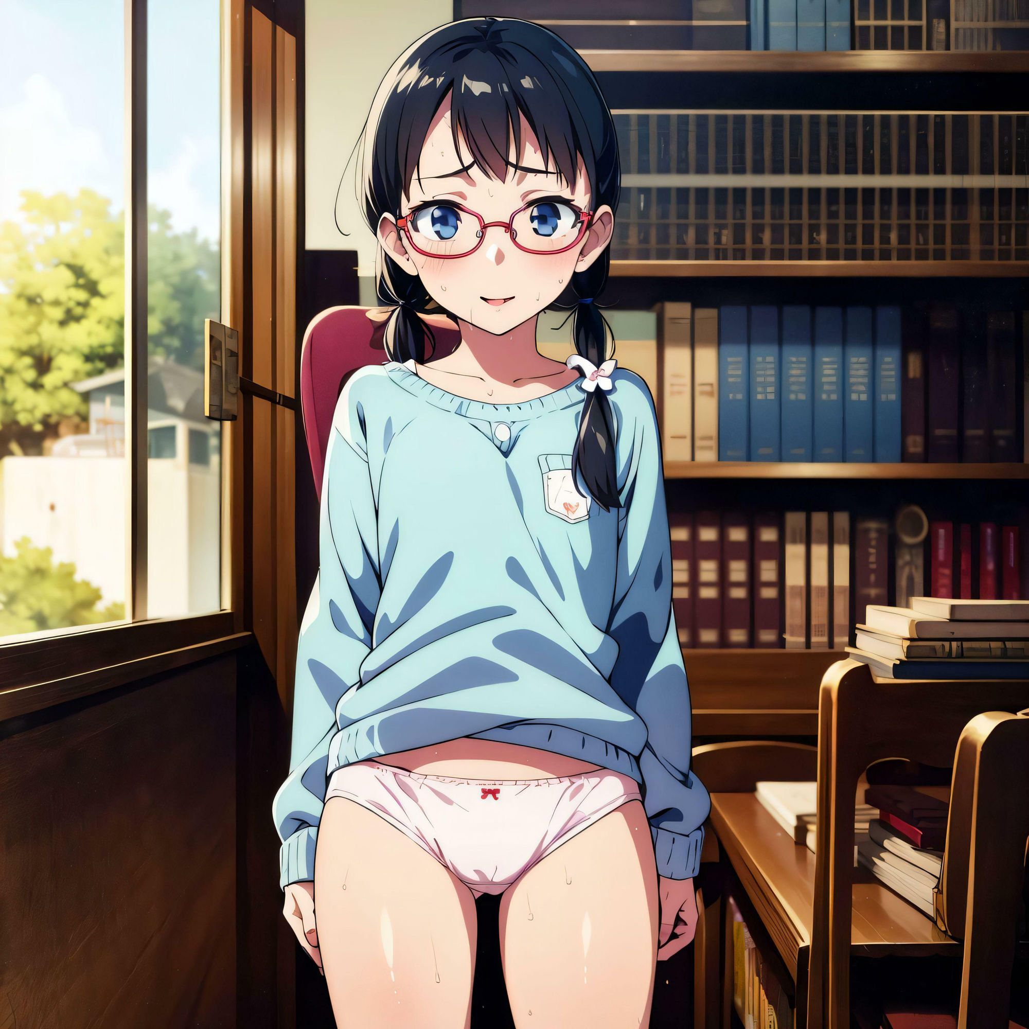 図書委員はエッチに興味津々