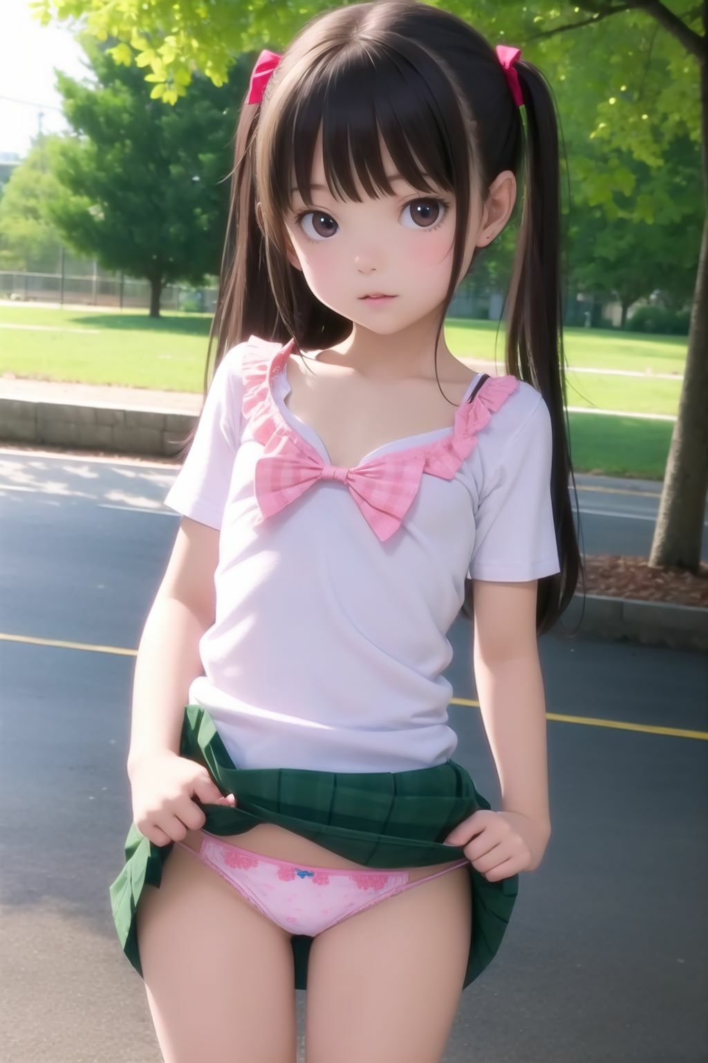 い〇いけ少女たちにパンツ見せてもらったw