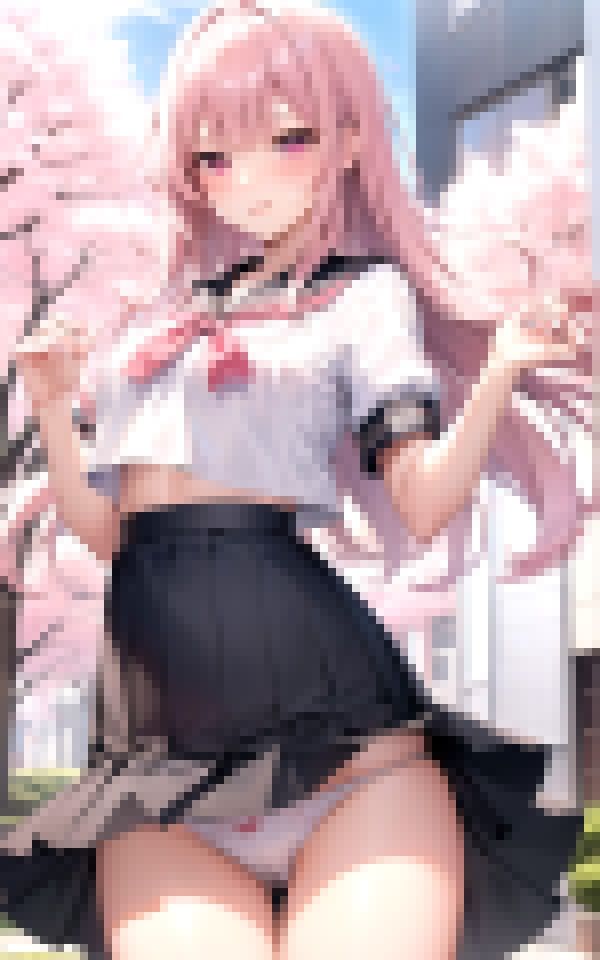 女子〇生×パンチラ