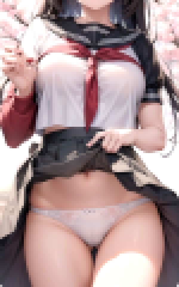 女子〇生×パンチラ