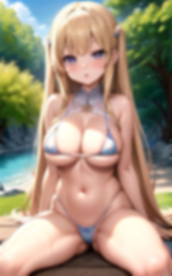 野外に現れたHなネコミミ露出美女があなたを色仕掛け