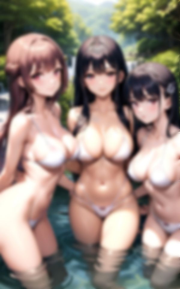 スタイル抜群の美女たちが集まるハーレム天国の秘湯