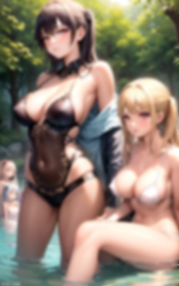 スタイル抜群の美女たちが集まるハーレム天国の秘湯