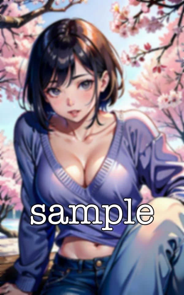 花見スペシャル100連発!Gカップのセーターニットが桜の下でほろ酔い気分