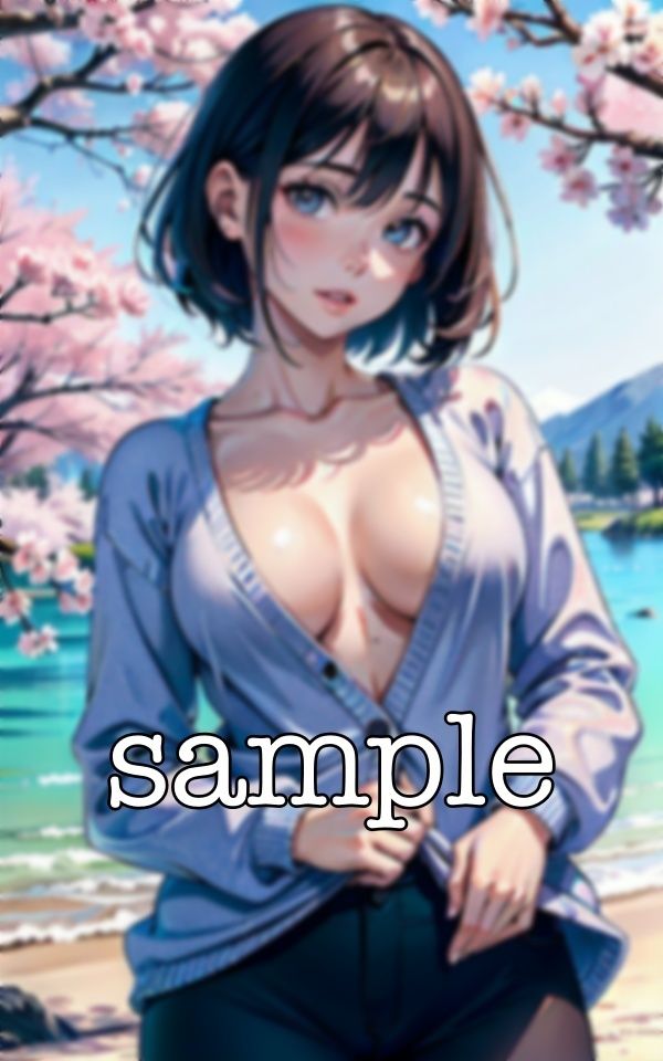 桜の下で・・・新人歓迎で花見をしたらGカップの露出を開放スペシャル!