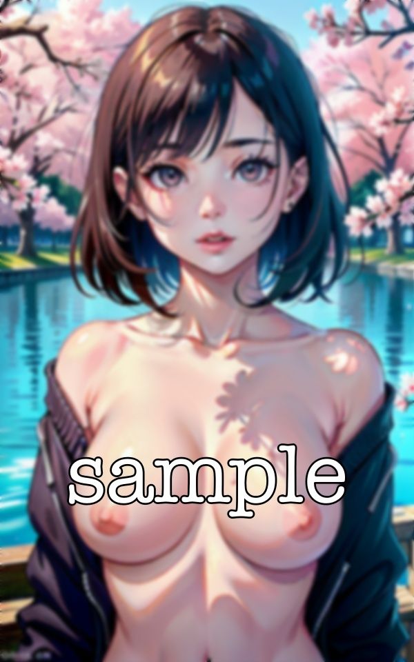 桜の下で・・・新人歓迎で花見をしたらGカップの露出を開放スペシャル!
