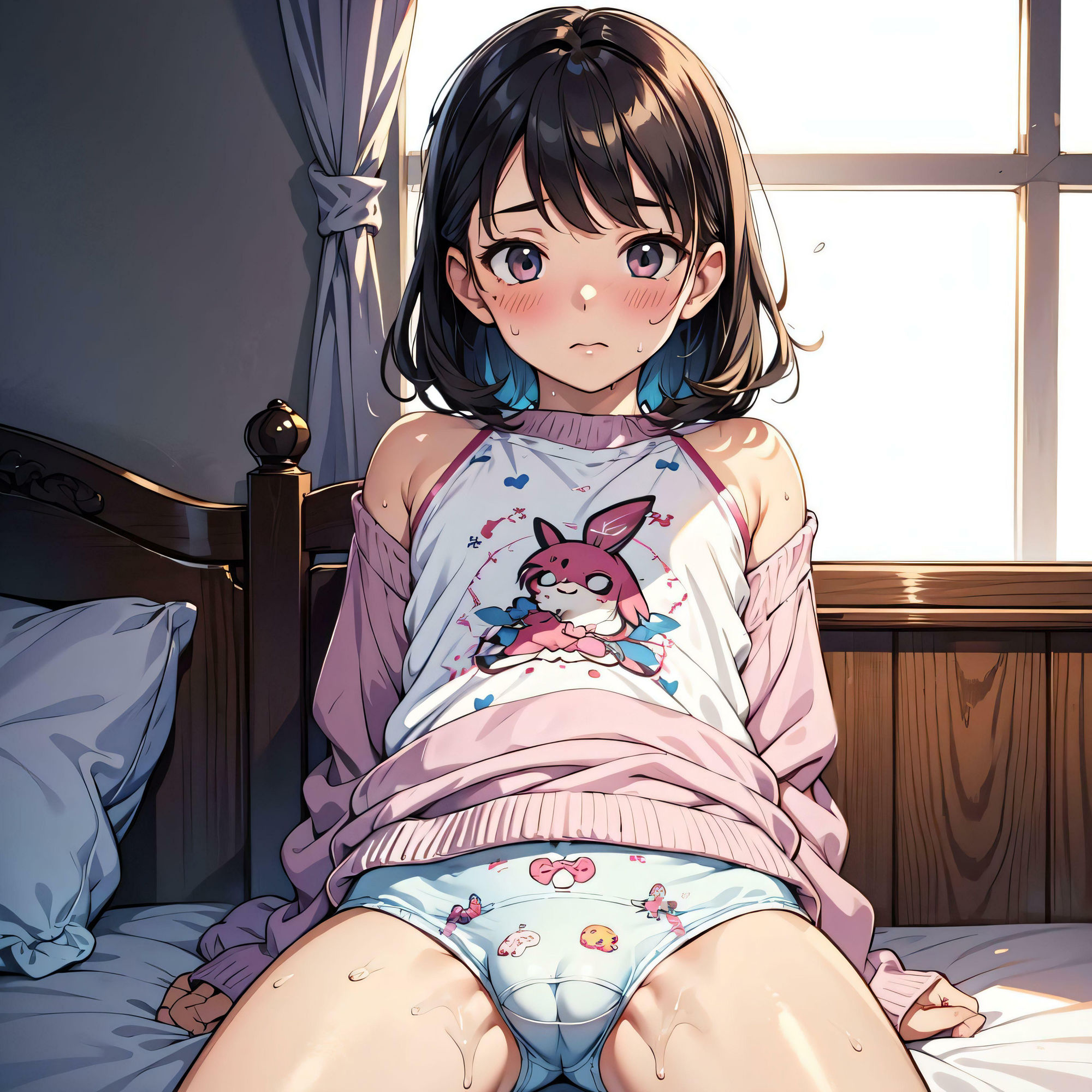 今日もいい綿パンツはいてるね