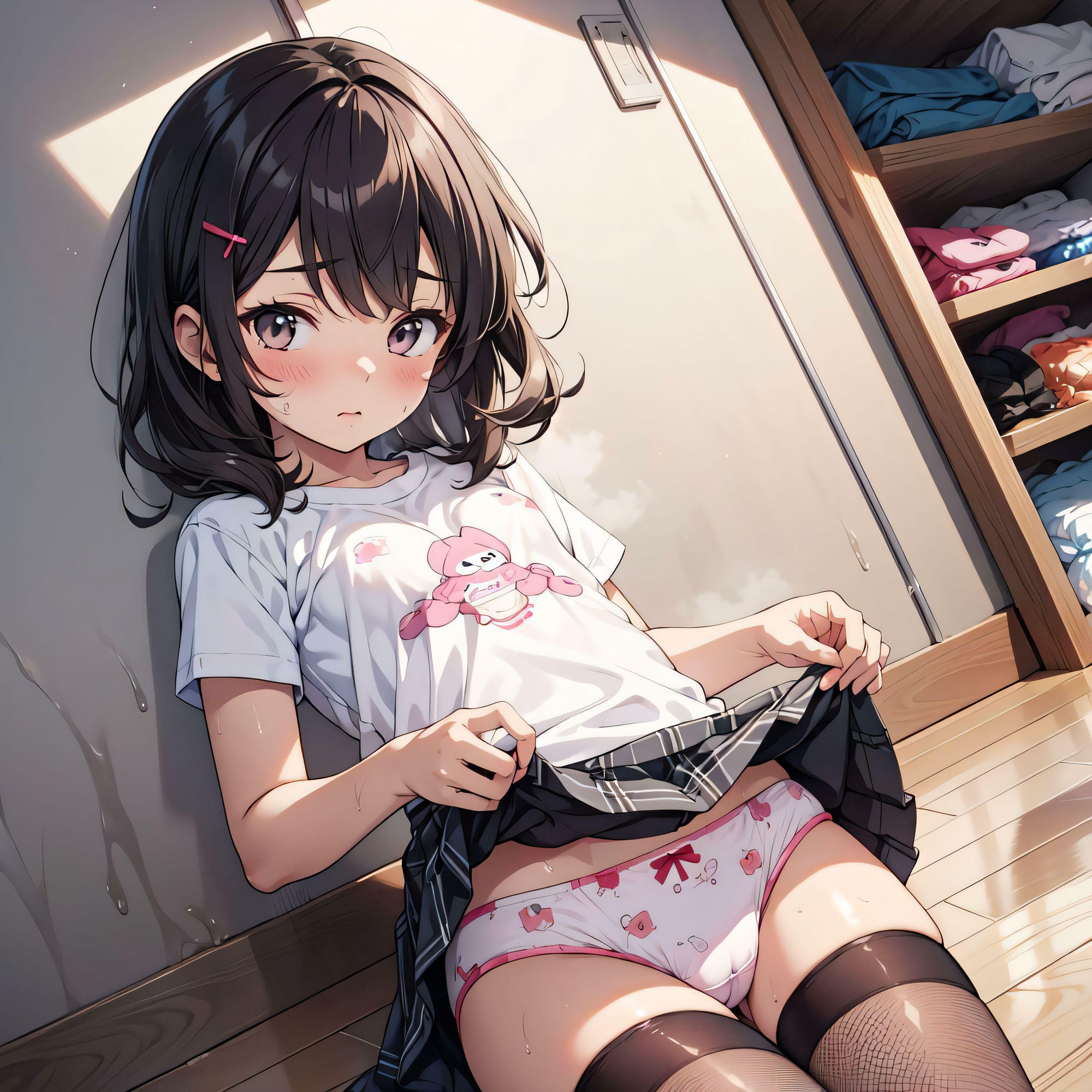 今日もいい綿パンツはいてるね