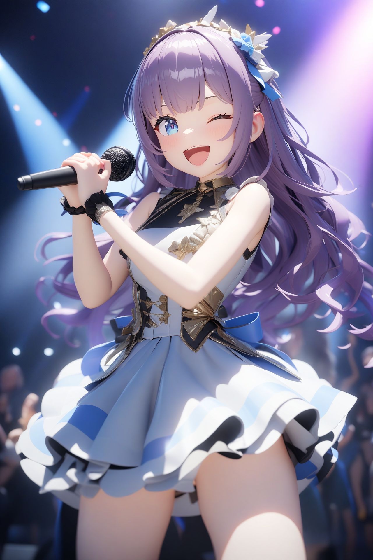 観客参加型アイドルライブ