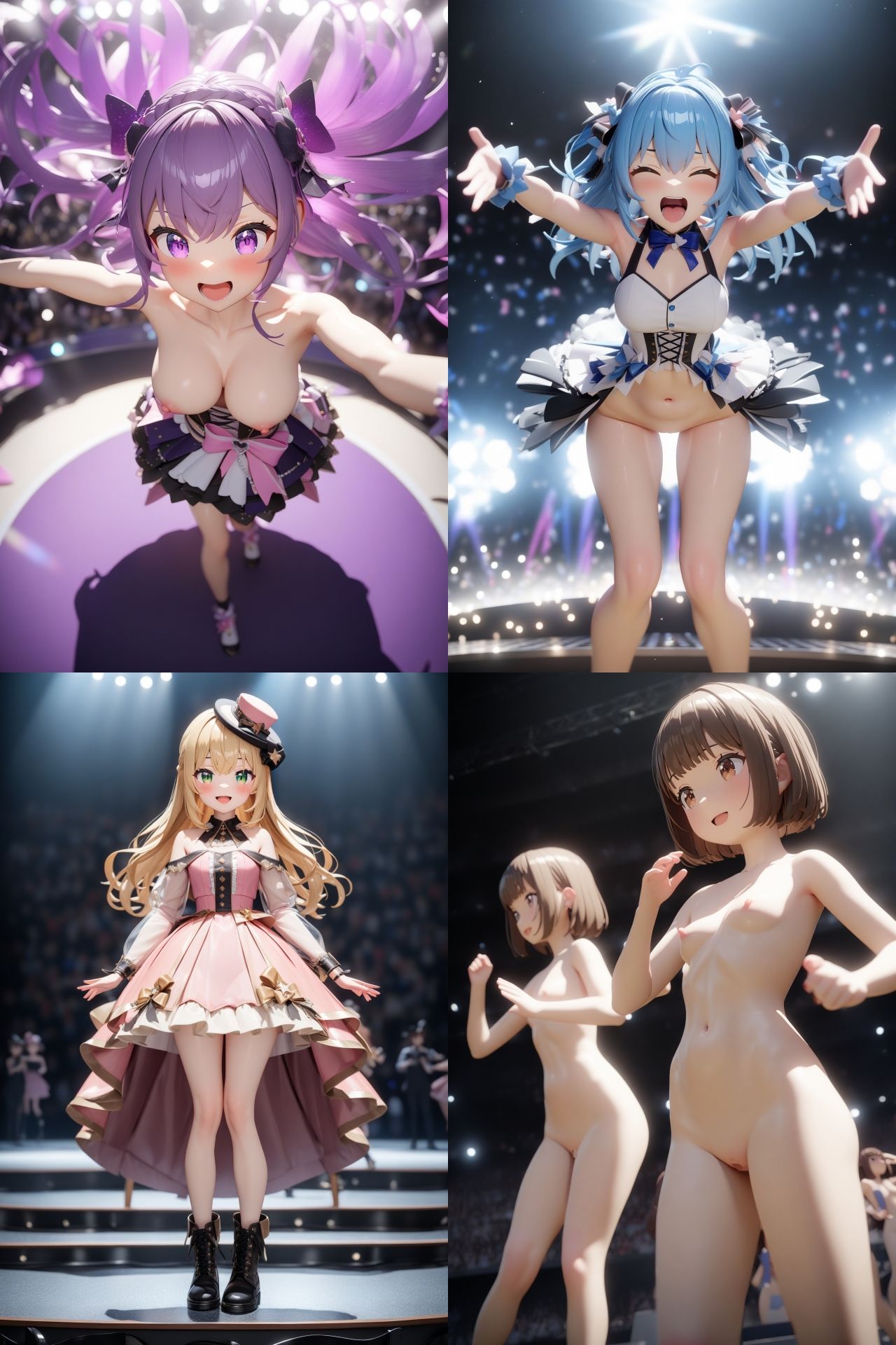 観客参加型アイドルライブ