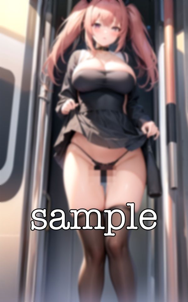 電車で露出痴●スペシャル！デカ乳を電車で突きつけて誘惑する痴女・・・