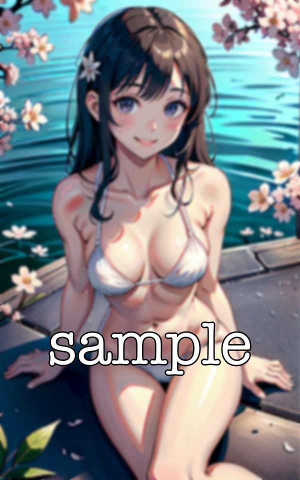 桜の下でビキニ!春に桜の下でえちえち露出撮影会・・・ 出会い系で知り合った美女にお願いしてみる・・・