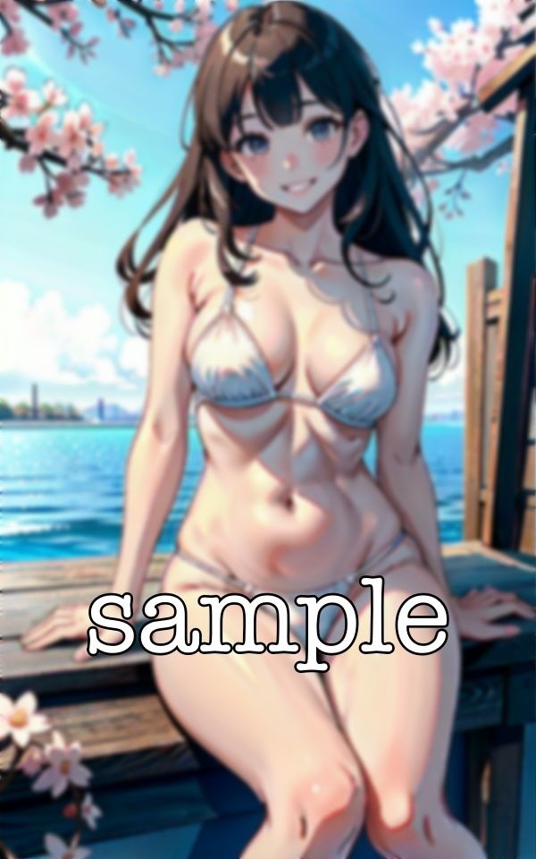 桜の下でビキニ!春に桜の下でえちえち露出撮影会・・・ 出会い系で知り合った美女にお願いしてみる・・・