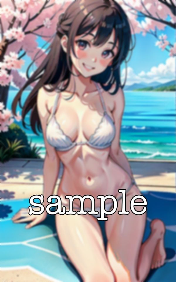 桜の下でビキニ!春に桜の下でえちえち露出撮影会・・・ 出会い系で知り合った美女にお願いしてみる・・・