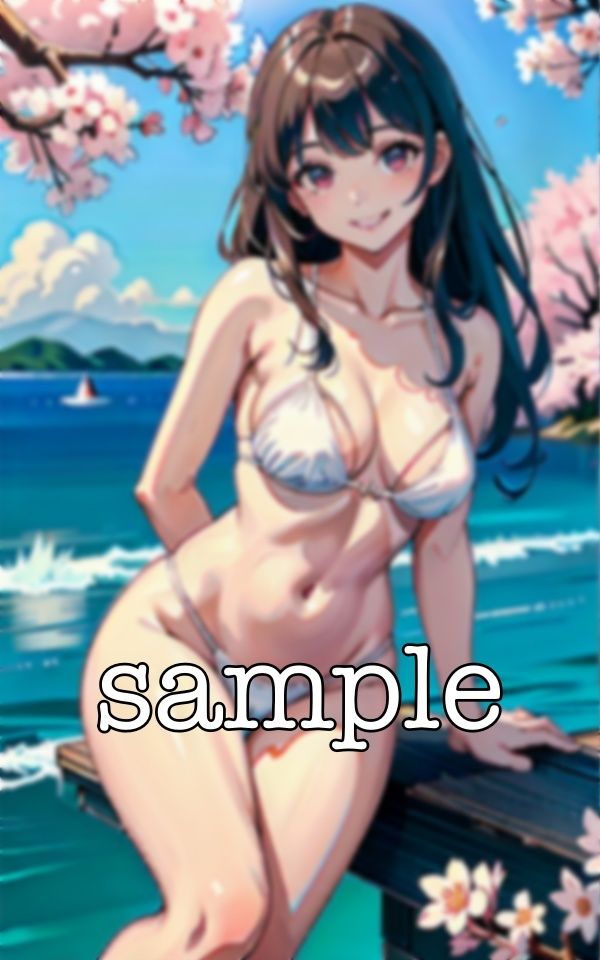 桜の下でビキニ!春に桜の下でえちえち露出撮影会・・・ 出会い系で知り合った美女にお願いしてみる・・・