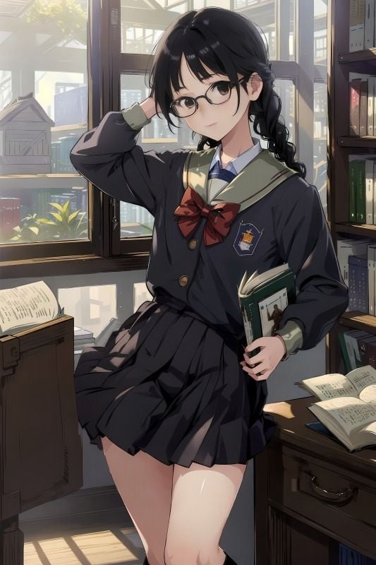 三つ編み委員長JKの脱糞事情