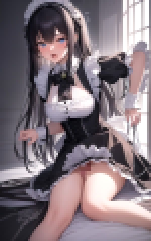 メイドのイク顔