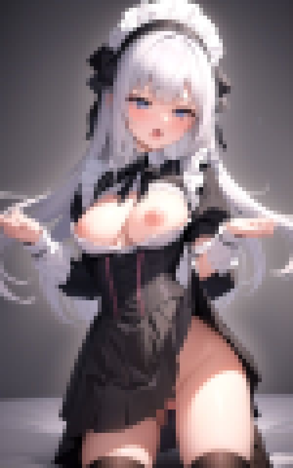 メイドのイク顔