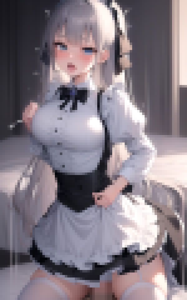 メイドのイク顔