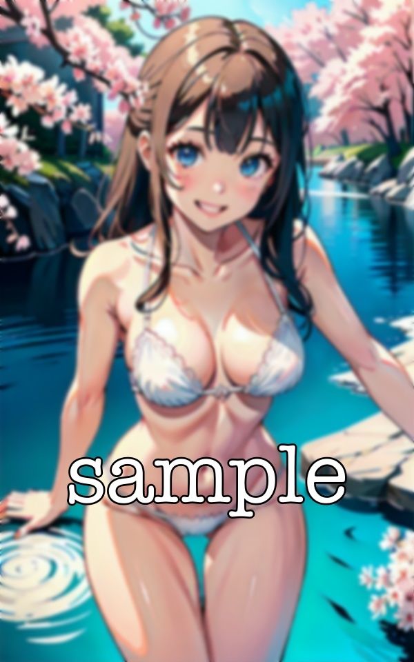 花見100連発!某A学園の美女を集めてビキニ全裸に花見特集