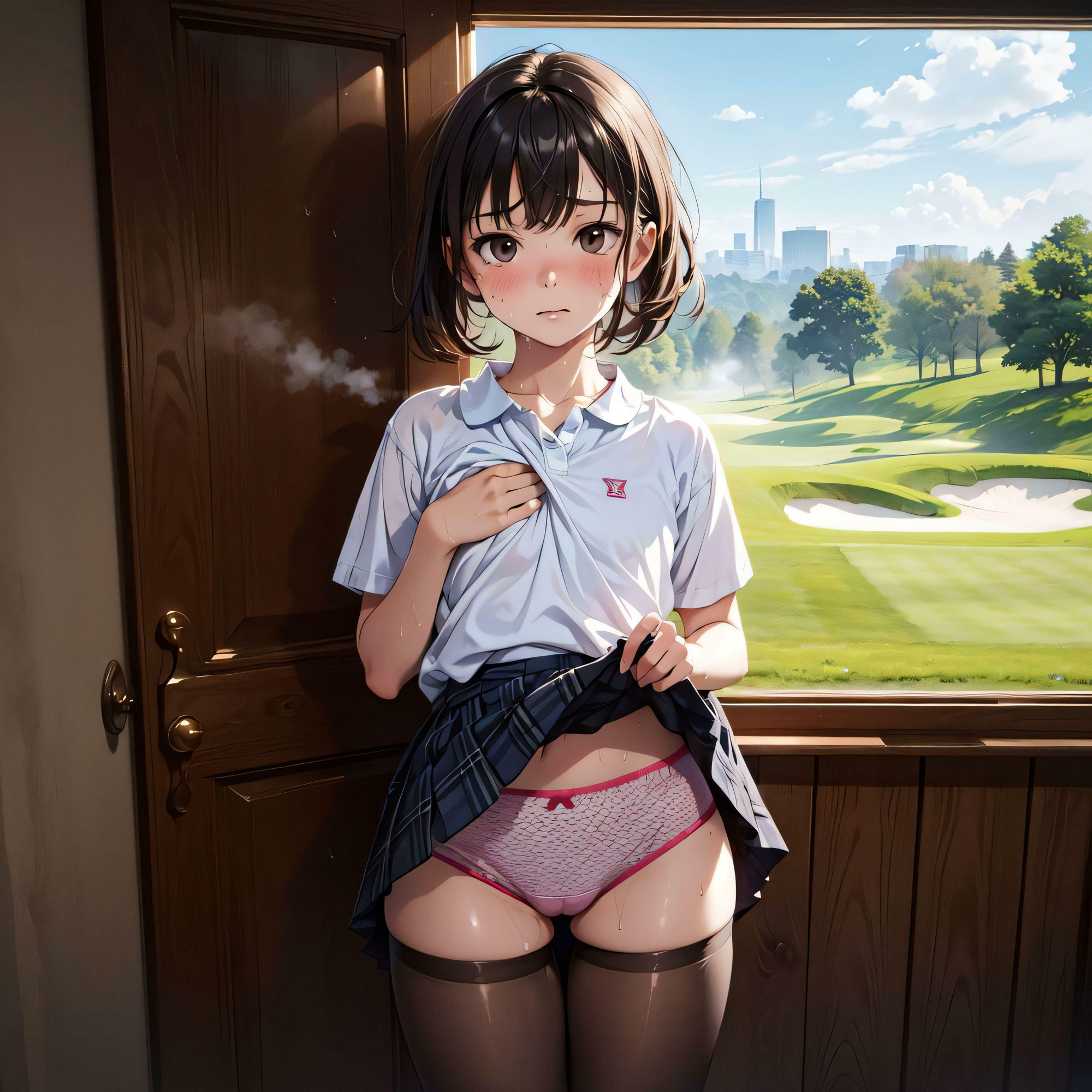 汗かいてきたのでパンツの匂いを嗅いでください