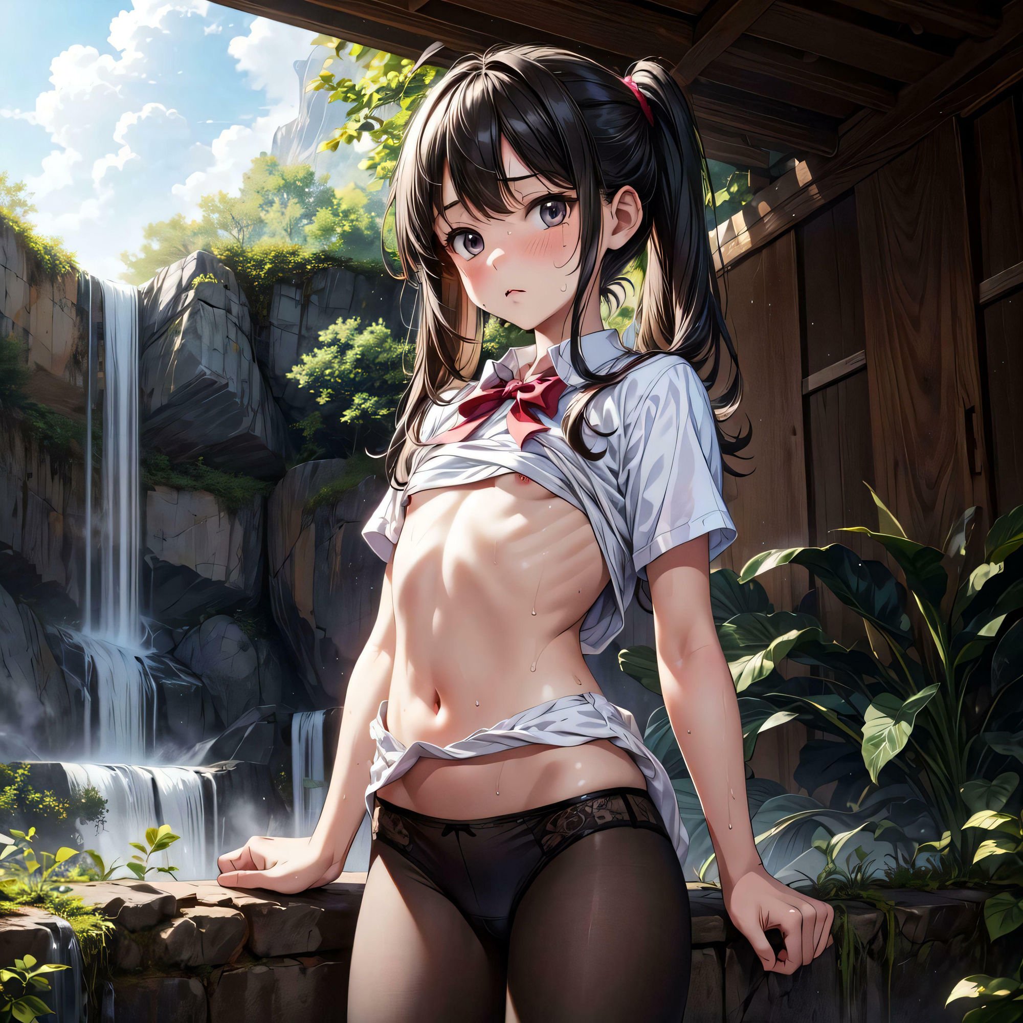 汗かいてきたのでパンツの匂いを嗅いでください