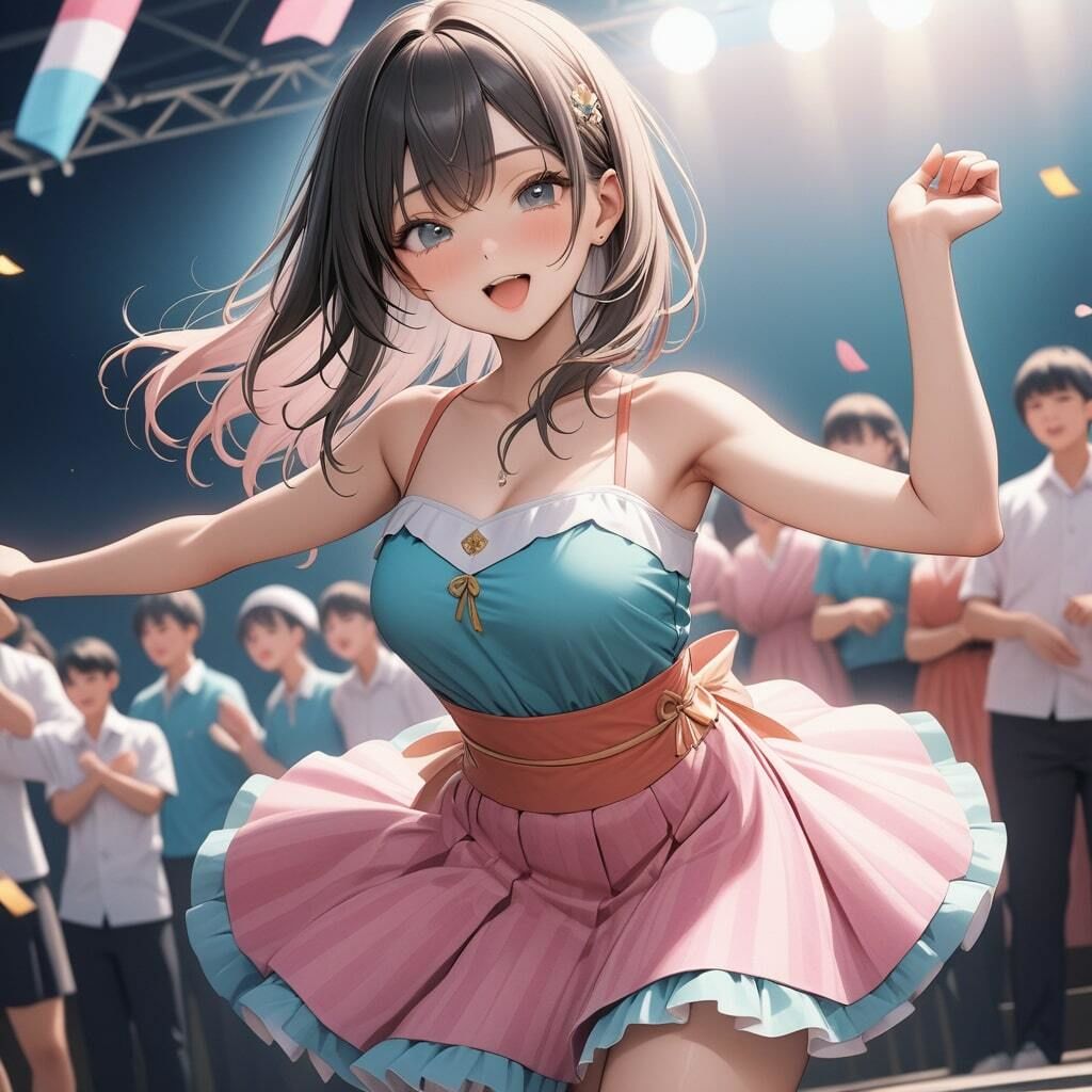 のぞき見禁止ヒミツの控え室！フェスティバルで踊るお姉さんたち